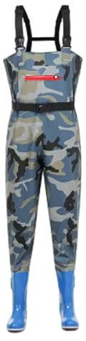Wansiman Wathose,FischTeich Anglerhose,Wathose Damen,Teichhose,Wathose Anglerhose,Jagd Wathosen,rutschfest Wathosen,Kniepolster,wasserdichte,Atmungsaktive,Strapazierfähige Hosenträger,Für Bauernhöfe