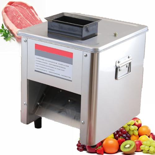 MáQuina Cortadora De Carne De Escritorio Con Cuchilla Comercial, Trituradora De Carne, Cortadora De Carne EléCtrica, Cortadora De Alimentos De Acero Inoxidable Para Restaurantes,15mm