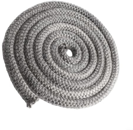 HomeVortex Round Wood Stove Seal Rope, Fireplace Tape Stove Door Gasket With End Binder, For Boiler Industrial Oven Wood Burning Stove Doors (2.5m*16mm)