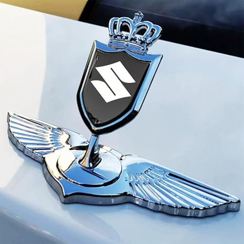 Auto Emblem für Suzuki SX4 S-Cross 2013-2021, Motorhaube Buchstaben Emblem Zeichen Heckklappe Emblem Metall Schriftzug Emblem Aufkleber Hinten Vorne Motorhaube Tuning Zubehör