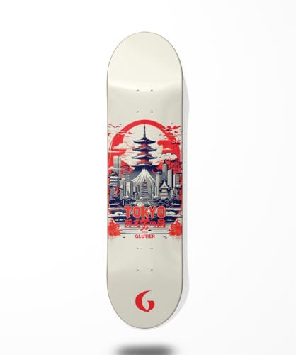 Glutier Skateboard Deck Deck - Japan Series Tokio 8.5