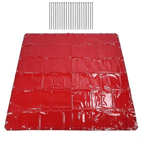 HOHOVYVY Rideau de soudure 1,74 x 1,74 m - Ignifuge - Imperméable - Protection UV - Avec sangles de fixation