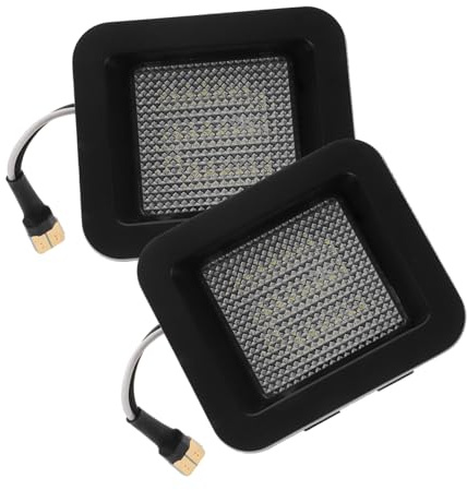 GOOHOCHY 2 pièces Lampe Plaque Immatriculation Haute Luminosité pour Pickup Éclairage Blanc Remplacement Compatible Accessoire Auto Fiable et Design