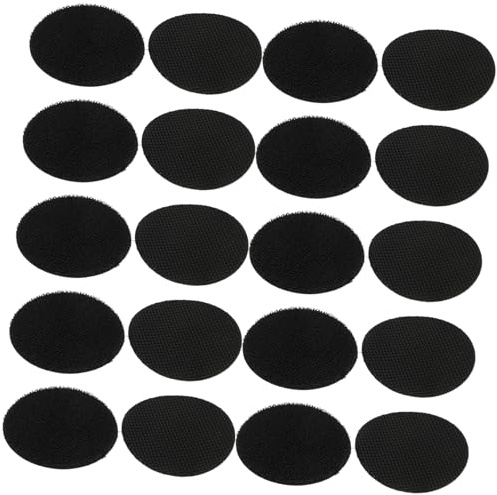 HAWILLOSCH Car Mat Fixing Stickers 20 Pairs Double Sided Hook and Loop Strips Adhesive Interlocking Fastener Tape for Secure Car Floor Mat and Rug Attachment