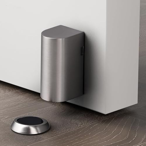 Türstopper Magnetisch ohne Bohren Magnetischer Türstopper Boden Höhenverstellbarer mit Aufkleber Selbstklebend und Schrauben für Boden Keramikfliesen
