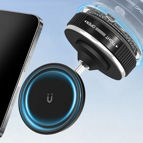 HOAMZ Vakuum Magnetischer Handyhalterung Auto für Magsafe Autohalterung, 20KG Vakuum, 20*N52 Starker Magnet, 360° Drehbare Handyhalterung Magnet, KFZ Autohalterung für Alle Handys