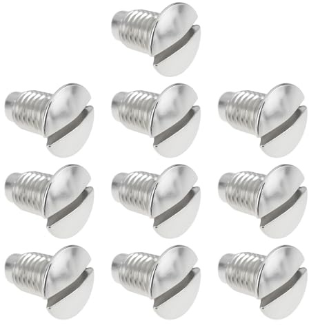 ECSiNG 10 Tornillos para Placa de Aguja de Máquina de Coser 681009008 681009101 Compatible con La Mayoría de Las Máquinas de Coser Básicas