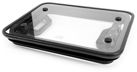 Universal Clear Skylight Pop Up Roof Sunroof Hatch Emergency Window for Camper Van Boat Horsebox 90° Opening (500mm x 800mm)