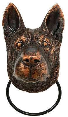 TüRklopfer Aus Gusseisen,Door Knocker Front Türklopfer Aus Kunstharz, Leicht Zu Reinigen, Großer, Attraktiver Skulptur-Türklopfer, Torklopfer For Die Dekoration Der Haustür(B)