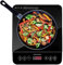 Andrew James Single Induction Cooker 2000W, Portable Electric Hob with Hot Plate | Electric Induction Cooker with Touch Controls & 10 Heat Settings, Portable Stove for cooking on the go (Single Black)