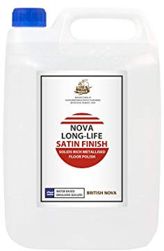Cleenol BN0010/Satin Nova Long-life Satin Finish Floor Polish, 5 Litres, Pack of 2
