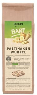 GRAU – l’Original – légumes séchés pour Le régime Barf des Chiens - dés de panais, Pack de 1 (1 x 150 g), complément Alimentaire pour Chiens