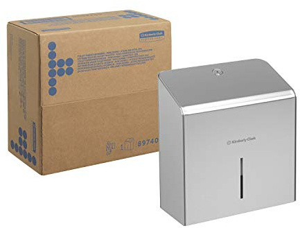 Kimberly-Clark Professional Spender für Toilettenpapierrollen (Artikelnummer 8974) - Edelstahl