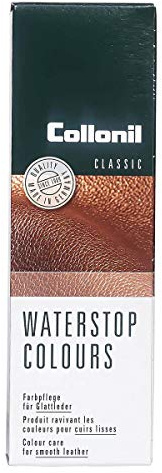 Collonil Waterstop Colours Schuhpflege für Glattleder 75 ml + Rema Ersatzschwammaufträger (576 Jeans)