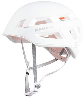 Mammut Crag Sender Helmet Unisex | Kletterhelm für Damen und Herren, Ausrüstung für Bergsteiger | Weiß, 52-57 cm
