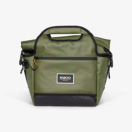 Igloo Pursuit - Borsa termica portatile per 16 lattine, con cinghia imbottita, colore: verde erba cipollina