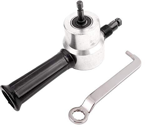 Double Headed Sheet Metal Nibbler Cutter, Drill Attachment Nibbler Cutting Double Head 360 Degree, for Workshop, Home DIY and Car Repair
