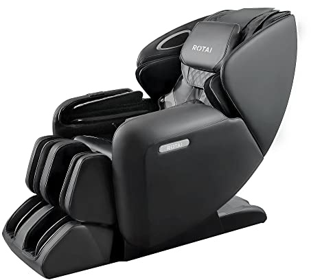 ARONT ROTAI Sillón de Masaje 3D+ : 12 programas Profesionales de Masaje y presoterapia - Termoterapia - Tecnología Gravedad y Espacio Cero Sonido 3D Bluetooth