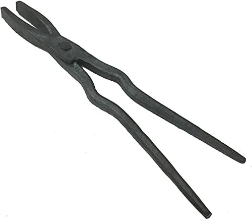 Tenazas de herrero,Tenaza de forja Ponga de herrero de Java plana de herrero for un cuchillo de yunque que fabrica una pinza de herrero 280 mm 420g for ingeniero herrero Forja
