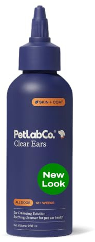 PetLab Co. Clear Ears Dog Ear Cleaner, Wax & Odour Control, 250ml