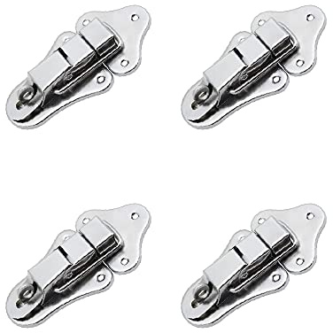 Sturdy Lock Toggle Catch, Metal Box Latch Buckle Lock for Medicine Box, Flight Case, Tool Box, Pack of 4