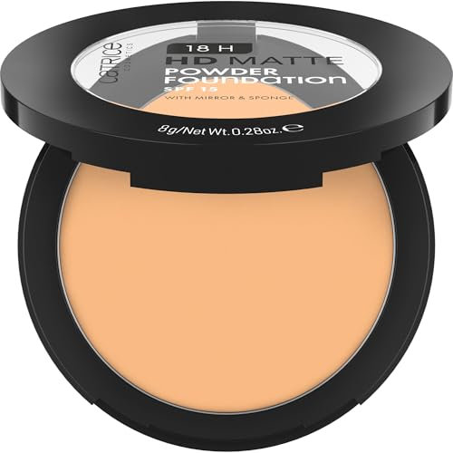 Catrice Cosmetics 18H Hd Matte Fondotinta in Polvere, Lunga Durata, Opacizzante, Coprenza, Opaca, 8 g