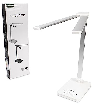 SOLMIRA Lampe de bureau double charge USB, 76 LED, Blanc, Certificat CE et RoHS