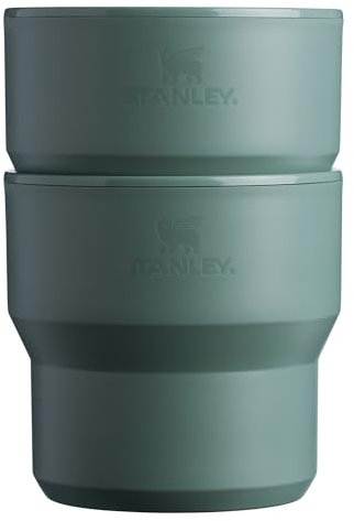 Stanley Stay-Hot Stacking Camp Cup 10 oz (2-Pack) | Cup for Coffee, Tea and Drinks | Insulated Stainless Steel Coffee Mug | BPA-Free | Shale