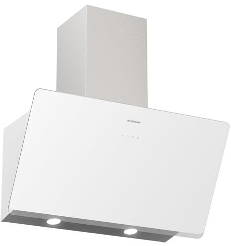 Hotte murale Silverline 3457.8.733.03, Soho BLANCHE 80 cm, capacité 648 m3, 3 vitesses, contrôle tactile, bruit max 63 dB(A), éclairage LED 2 x 3 W
