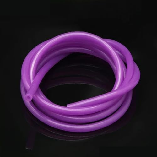 Lila flexibler Silikonschlauch, 1 Meter 10x12mm Gummischlauch, weicher Aquarium-Silikonschlauch for Wassergetränke Bier Wein