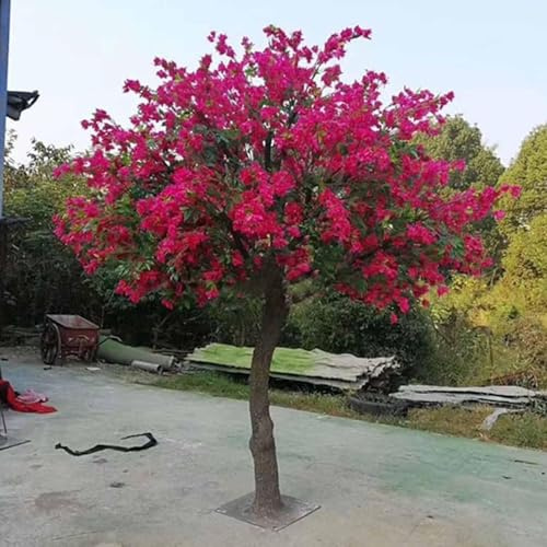 QICBYING Árboles De Cerezo Artificiales - Árboles De Buganvillas Artificiales Grandes - Árboles De Ciruelo Artificiales - Decoración Interior Y Exterior - Hermoso Paisaje De Simulación(1.8 * 1.5m)