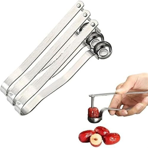 Multi Cherry Pitter Tool,Portable Cherry Pitter Core Remover,Multi Cherry Stoner Tool Pit Remover,Fruit Cherries Seed Corer for Hawthorn Cherrystone Plum