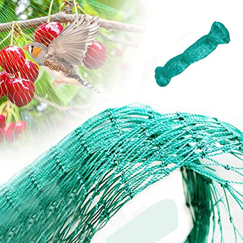 XAoSCd Gartennetz Für Kletterpflanzen, 1 Zoll Maschenweite, Vogelschutznetz Für Hühnerstall, Balkon, Dach Und Garten, Obstbäume, Gewächshausnetze,Wxl-2x100m(6.5x328ft)