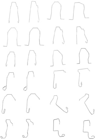 24 PCS Bilkula Klipp Rostfritt Stål Rostbeständig Strålkastare Hållare Fjäderklipp Universal Passform för H1 H3 H4 H7 Glödlampor