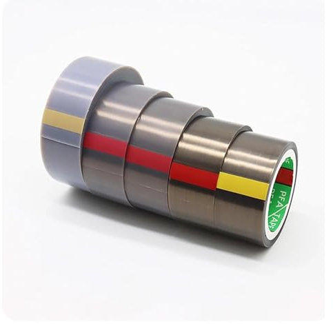 RSRSR Hochtemperatur-Glasfaserband, 0,08 mm Dickes Teflonband, 120–300 mm breites PTFE-Klebeband for Vakuumiermaschinen und die Elektroindustrie, 10 Meter lang, 200 mm(120mm)