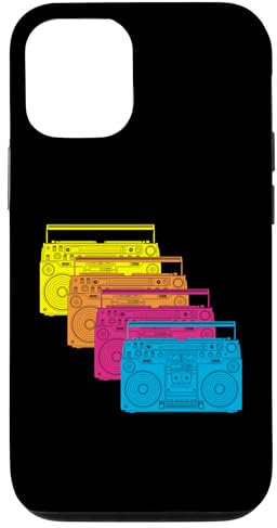 Ghettoblaster 90er Jahre 80er Motto Party DJ Disco Musik fun Hülle für iPhone 12/12 Pro