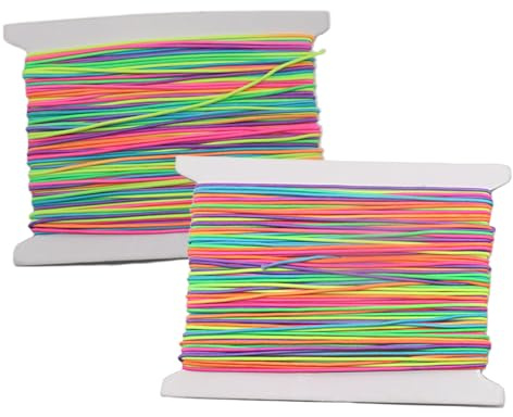 Gummiband Elastisches Band für Armbänder 1mm x 40m Armband Gummiband Schnur Perlenschnur Elastisch Nylonschnur für Armbänder Perlen