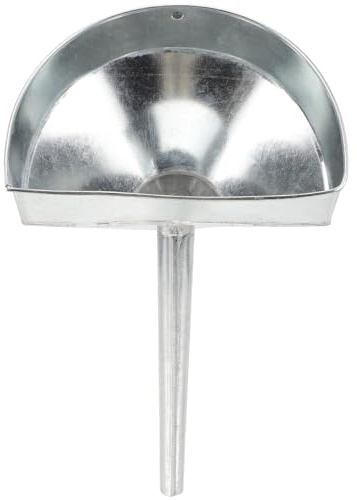 Abaodam Entonnoirs de Ravitaillement Huile Métal 20 Cm Filtre Inox Taille Moyenne pour Voiture et Moto Usage Automobile et Transport