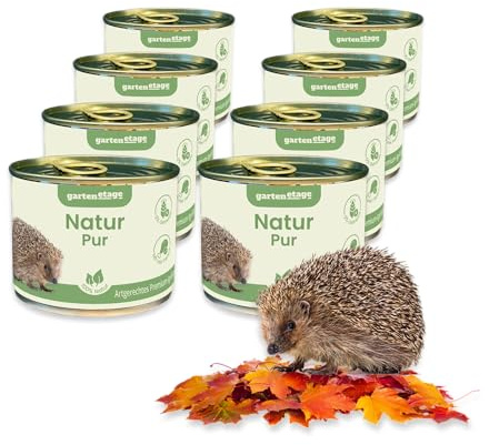 GARTENETAGE Artgerechtes Premium-Igelfutter mit sehr hohem Fleischanteil – Getreidefrei, proteinreich & natürliche Energie für Vitale Gartenigel – Deutsche Qualität für Jungigel & Erwachsene Igel