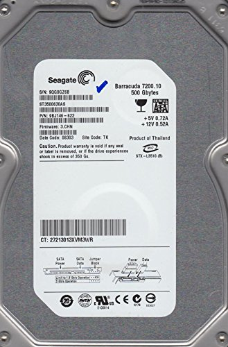ST3500630AS, 9QG, TK, PN 9BJ146-622, FW 3.CHN, Seagate 500GB SATA 3.5 Hard Drive
