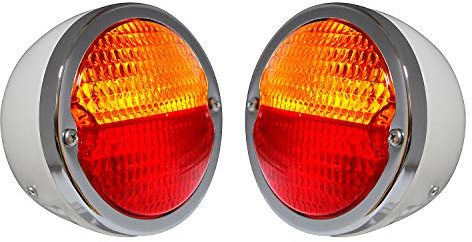 Bajato: Runde Vintage Traktor Hinten Heck Lampe Licht mit Nummernschild Fenster - 11000807