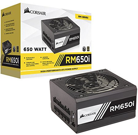 Corsair (CP-9020081-UK) RMi Series RM650i ATX/EPS Fully Modular 80 PLUS Gold 650W Power Unit UK Supply