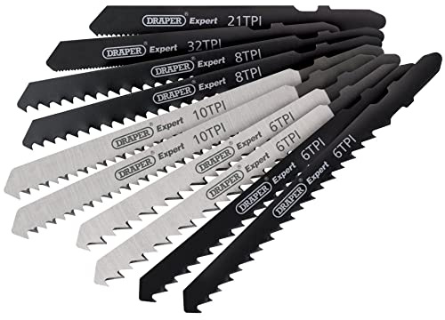 Draper Assorted HSS & HCS Jigsaw Blade Set (10 Piece) 81736