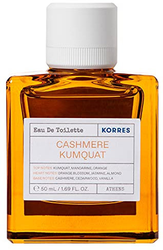 KORRES CASHMERE KUMQUAT Eau de Toilette für Damen, orientalisch, floraler Damenduft mit Orangenblüten & Kaschmir Duft, vegan, 50ml