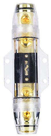 Fafeicy 1 In 1 Out Sicherungsverteilungsblock, 100A Car Audio Verstärker Sicherungshalter 0Ga-4Ga für 1 ANL Sicherung