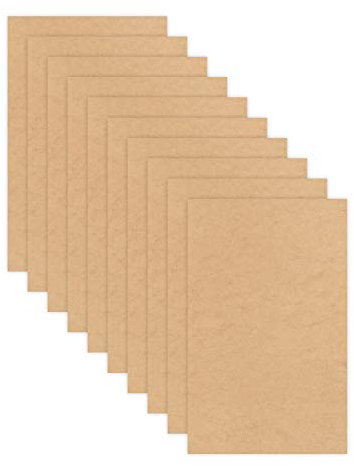 10 Platten mit 30,5 x 48,3 cm, 3 mm MDF (mitteldichte Faserplatte), glühschmiedefertig, unlackiert, für Lasergravur, CNC, Holzbrennen, Fräsen, Dekupiersäge. von Craft Closet