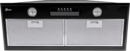 GURARI GCH B 051 70 BL Hotte encastrable 70 cm Noir 1000 m³/h hotte aspirante, hotte de circulation d'air