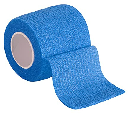 ZPYXBH Haftbandage Verband, Fixierbinde Selbsthaftend, Elastische Binde Handgelenk Bandage, Pflaster Rolle Dog Bandagen, Tierische Bandagen 5Cmx4,5M Farb Medizinische Klebeverband,Blau