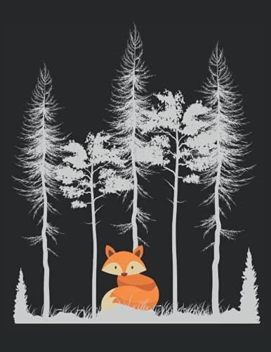 Süßer Wandern Fuchs im Wald Grafik Retro Vintage Baum Wälder Cute Fox: ANTI STRESS MALBUCH - Mandalas - Lustig Süßes Fuchs im Wald Natur Geschenk - A4 ... Vorlagen - Antistress - Entspannen - Ausmale