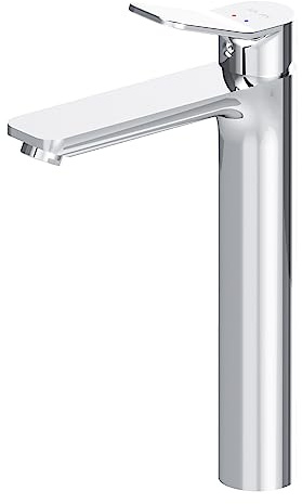 AM.PM Waschtischarmatur mit Einhebelmischer (hoch), SoftMotion Keramikkartusche, Neoperl Aerator, kratzfest, leicht zu reinigen, langlebig, Chrom, 231mm Auslaufhöhe, 5 Jahre Garantie (X-Joy)